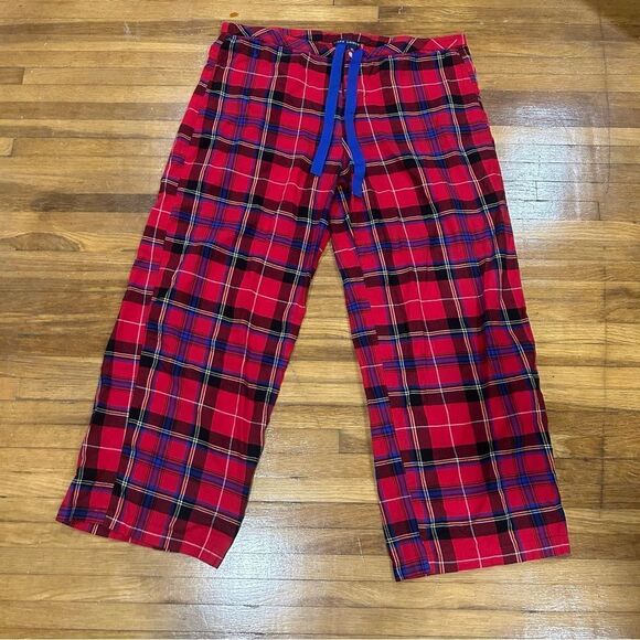 Ralph Lauren Red Plaid Pajama PJ Lounge pants - Picture 2 of 6
